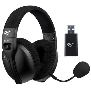 Imagem de Headset Gamer Havit Fuxi H5 Sem Fio Trimode Bluetooth 5.4 Low Latency 