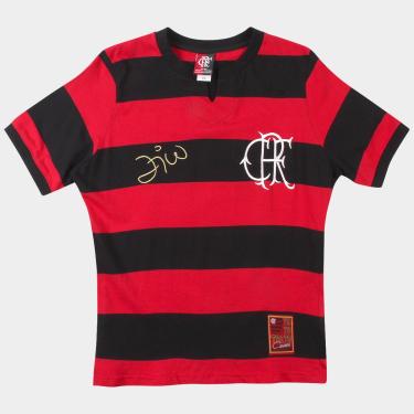 Imagem de Camiseta Flamengo Retrô nº 10 Zico Feminina-Feminino