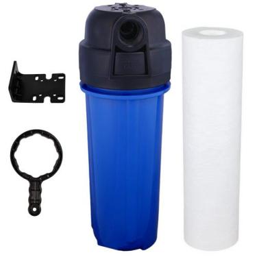 Imagem de Kit Filtro Caixa Dágua Cavalete 9 3/4 + Refil Polipropileno 5 Micras C