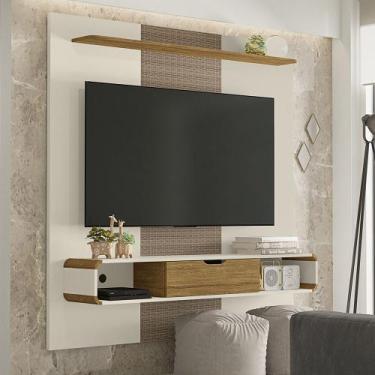 Imagem de Painel Sala para TV até 65 Polegadas Lisboa c/ Porta - Móveis Bechara,
