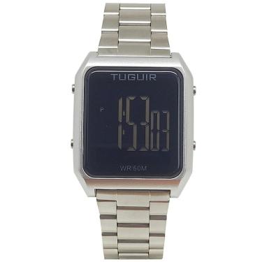 Imagem de Relógio Masculino Tuguir Digital TG30327 Prata-Masculino