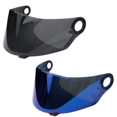Imagem de Kit 2 Viseira Para Capacete Espelhada Ls2 FF358 FF392 FF396 FW3 GT Ant