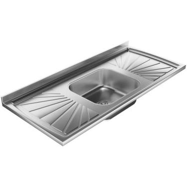 Imagem de Pia de Cozinha Com Válvula Inox GNX 120x53cm PIA10001