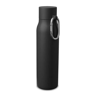 Imagem de Garrafa Térmica Inox Parede Dupla 550ml Tampa Rosqueável Preta - Desem