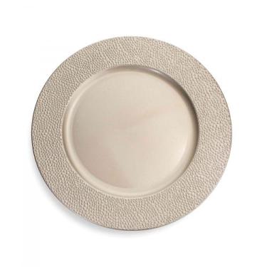 Imagem de Sousplat Redondo Decorativo Natalino Champanhe 33x33x33 cm F04 - D'Ros