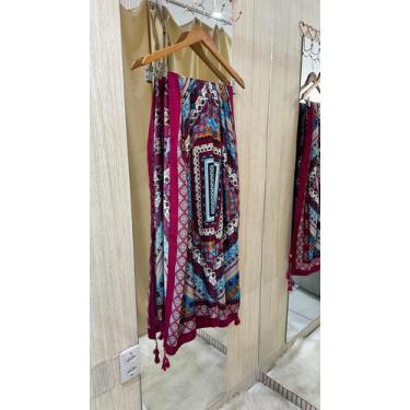 Imagem de Canga de Praia Estampada - Roxa - Grazzy Moda e Acessórios
