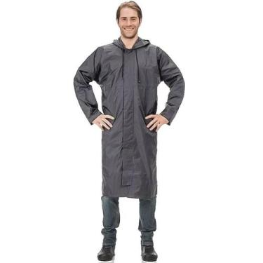 Imagem de Capa de Chuva Pantaneiro Longa Nylon 225 (Cinza), P