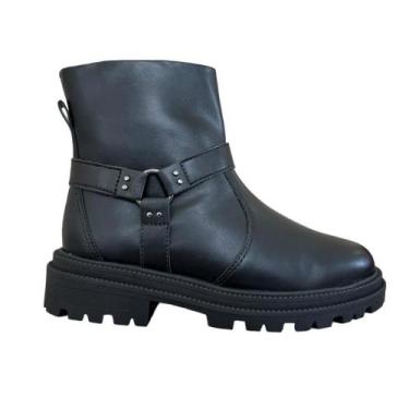 Imagem de Coturno Ramarim Feminino 2462102 Preto, 36, Preto