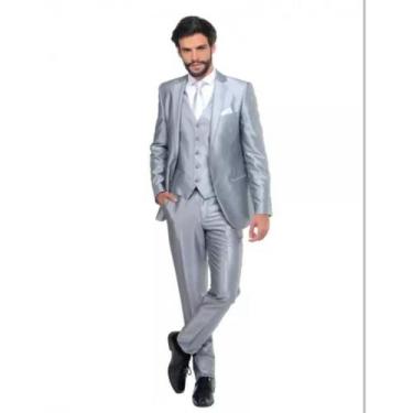 Imagem de Terno/Costume Poliviscose - Prata - Via Do Terno, 60, Prata