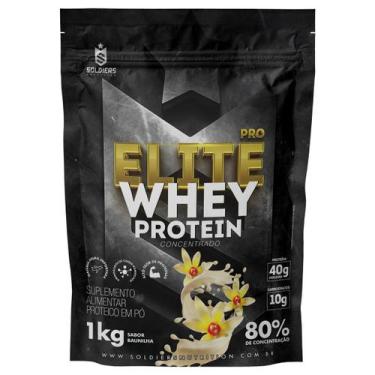 Imagem de Elite Pro Whey Protein Concentrado 80% - 1kg - Soldiers Nutrition, Bau
