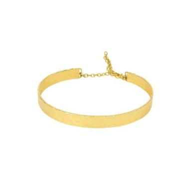 Imagem de Bracelete Martelado - Banhada em Ouro 18k - Tri Gata Semijoias