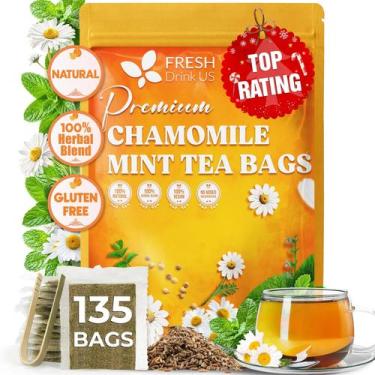 Imagem de Sachês de chá FRESHDRINKUS Camomila e Hortelã Ervas 135 unidades