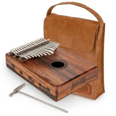 Imagem de Kalimba 17 Teclas Profissional Mahalo Piano De Dedo Com Bag Som Relaxa