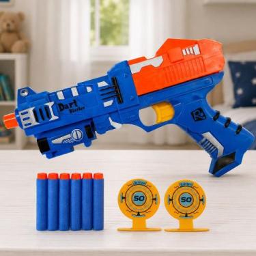 Imagem de Arminha Pistola Brinquedo Infantil Lança Dardos Acessórios - Genérico,