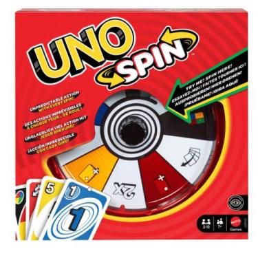 Imagem de Jogo Uno Spin Original 112 Cartas 7+ JGR00 Mattel