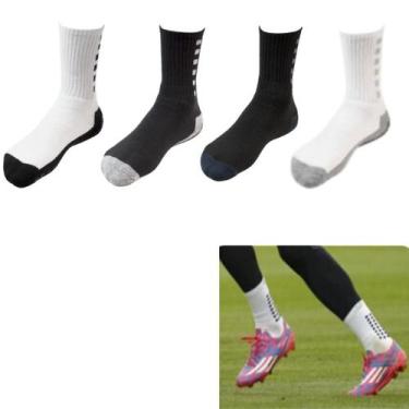 Imagem de Meia Esportiva Antiderrapante Futebol - Acessórios Imports, Preto com 