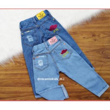 Imagem de Calça jeans infantil feminina tam 4 - Recanto kids 