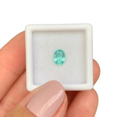 Imagem de Turmalina Paraíba Blueish Neon Oval 0,71ct - SP GEMAS