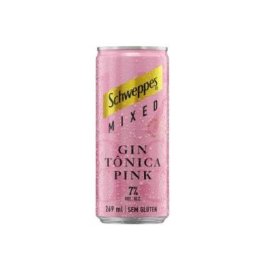 Imagem de Drink Pronto Gin Tônica Mixed Pink Schweppes 269ml