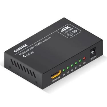 Imagem de Multiplicador De Vídeo HDMI 4k - Com 4 Saídas - Comtac 9378