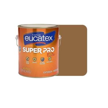 Imagem de Tinta Eucatex Acrílica Super Pro Fosco 3,6 L, Chocolate Alpino