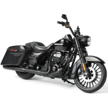 Imagem de Moto de brinquedo Risopen 1:12 em diecast, compatível com Harley
