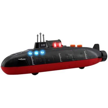 Imagem de Submarino de Brinquedo Chefeichi U-512 com Mecanismo de Puxar, Luzes e