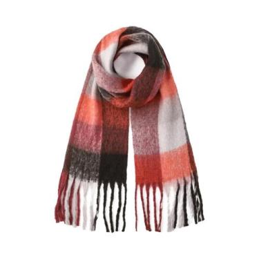 Imagem de Xale De Cashmere Quente E Grosso Estilo Coreano Para Mulheres, Pashmin