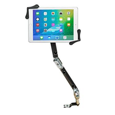 Imagem de Suporte para carro Multi-Flex CTA Multi-Flex de Segurança de Liberação Rápida com Trava e Chave de Segurança para iPad 10ª Geração 11.9" - iPad 7/8/9 Gen 10,2" - iPad Air 4 - Galaxy Tab S3 e Mais - Preto (PAD-MFCM)