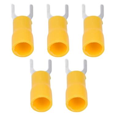 Imagem de Conector de fio, terminal de garfo isolado conexão agrícola ampla aplicação de cobre pvc 14-12awg equipamento SV3.5-5