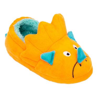 Imagem de Pantufa Inf.Laranja Dinossauro 28/29 Menino Pimpolho 8082