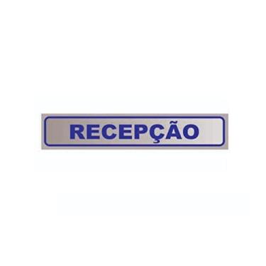 Imagem de Kit 6 Placa de Aviso Sinalização Portas Recepção 25cmx5cm