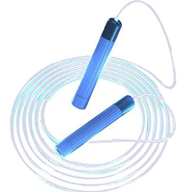 Imagem de 2,8M Ajustável Noite Brilhante Corda De Pular Exercício Luz Led Para Treinamento De Fitness Ao Ar Livre Artigos Esportivos,Blue
