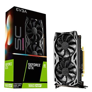 Imagem de Placa de Vídeo EVGA GeForce GTX 1660 SUPER SC ULTRA GAMING, 06G-P4-1068-KR, 6GB GDDR6, Dual Fan, Metal Backplate