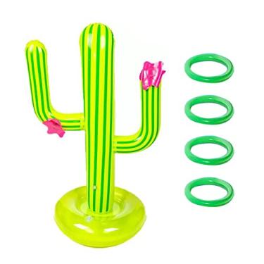 Imagem de 1 Conjunto brinquedos infláveis ​​para piscina anel de piscina flutuante brinquedos rayan para crianças brinquedos de praia Brinquedos infantis cacto inflável brinquedo de piscina