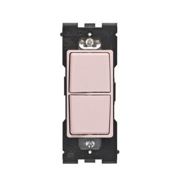 Imagem de Leviton Interruptor de combinação RE634-FP Renu monopolar, 15 A, 120/277 VAC, limonada rosa fresca