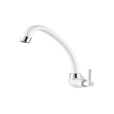 Imagem de TORNEIRA COZINHA PAREDE BICA MOVEL BRANCA LAGUNE