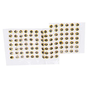 Imagem de Vbestlife Olhos de isca de pesca, material de resina epóxi para pesca olhos falsos para iscas DIY para entusiastas de pesca (ouro) ferramentas e acessórios de pesca