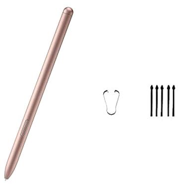 Imagem de Caneta dourada Galaxy Tab S7 para Samsung Galaxy Tab S7 / S7 Plus / S7 FE S caneta Stylus de substituição + 5 pontas para Samsung Galaxy Tab S7 Stylus S Pen