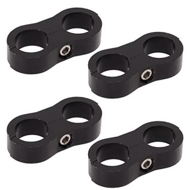 Imagem de Divisor de Mangueira de Combustível, 4 Pçs 8AN Separador de Mangueira Braçadeira de Montagem de Linha de Combustível Fixação de Divisor de Montagem Adaptador para 1/2 Tubo de Gás de Água de Freio de