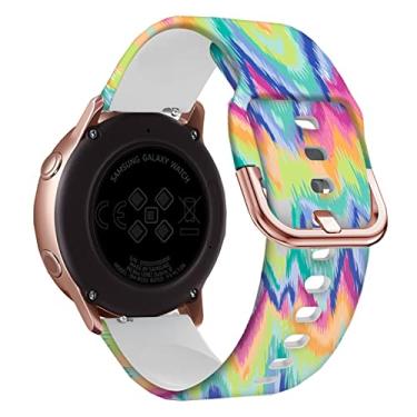 Imagem de WIKUNA Pulseira de silicone oficial de 20mm para Garmin Move Sport Strap Pulseira de relógio para Garmin VENU 2 Plus SQ Pulseira de substituição Correa (Cor: Cor I, Tamanho: 20mm Universal)