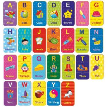 Carlu Brinquedos - Maleta Alfabetização Jogo Educativo, 4+ Anos,  Multicolorido, 1108