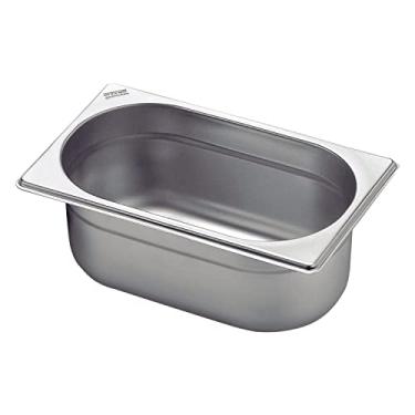 Imagem de Conjunto de Cubas 10 peças Tramontina GN 1/4 em Aço Inox sem Alças Profundidade 200 mm - Aço 304