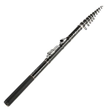 Imagem de KKmoon 1.8m / 2.1m / 2.4m / 2.7m / 3.0m / 3.6m Vara de pesca telescópica portátil Fibra de carbono Vara de pesca retrátil ultra leve Vara de pesca para carpas Acessório de pesca