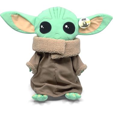 STAR WARS Figura The Child (Baby Yoda) Brinquedo De Pelúcia que Fala de  19,05cm Inspirado na Série The Mandalorian - F1115 - Hasbro, Verde e Bege