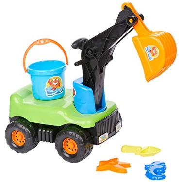 Imagem de Escavadeira Praia, Tilin Brinquedos, Verde/laranja, Grande