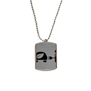 Imagem de DIYthinker Estação de carregamento automática, veículos de energia, protege o meio ambiente, corrente de aço inoxidável, pingente, colar para animais de estimação