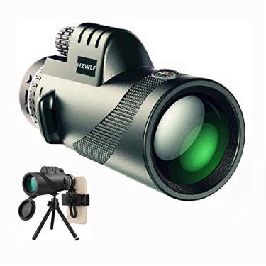 Imagem de Telescópio monocular HD de alta potência 40x60, 2021 mais recente à prova d'água de visão noturna com pouca luz, conecte o telefone celular para concertos de observação de pássaros em viagem