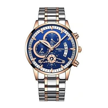 Imagem de Relógio Masculino Nibosi 2309-1 Rose e Azul
