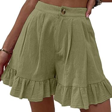 Imagem de Shorts de moletom feminino verão casual confortável cintura alta shorts shorts shorts curtos quentes, 09, M(cintura: 69cm)